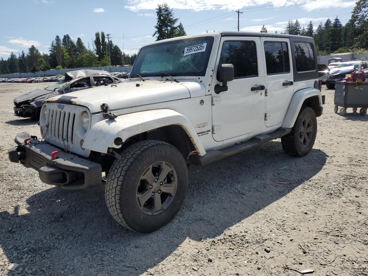 2014 Jeep Wrangler Unlimited Sahara na sprzedaż w Graham, WA - Front End