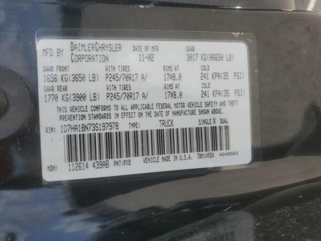 2003 DODGE RAM 1500 ST  