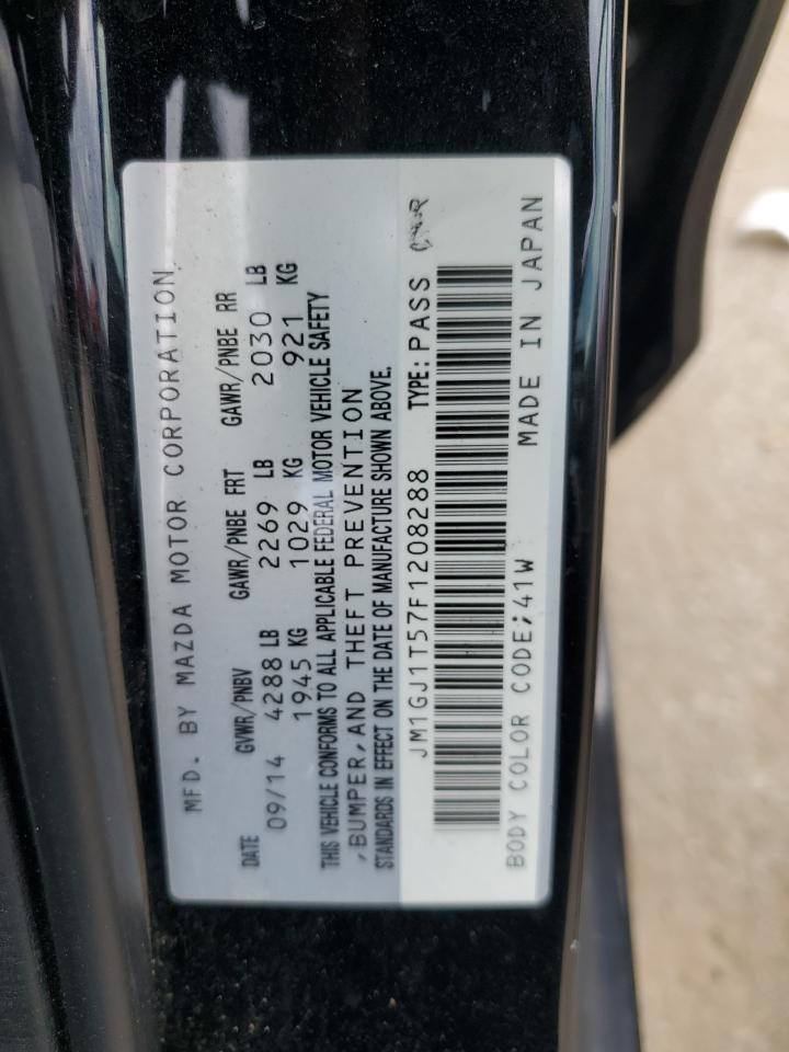 2015 Mazda 6 Touring VIN: JM1GJ1T57F1208288 Lot: 62776245