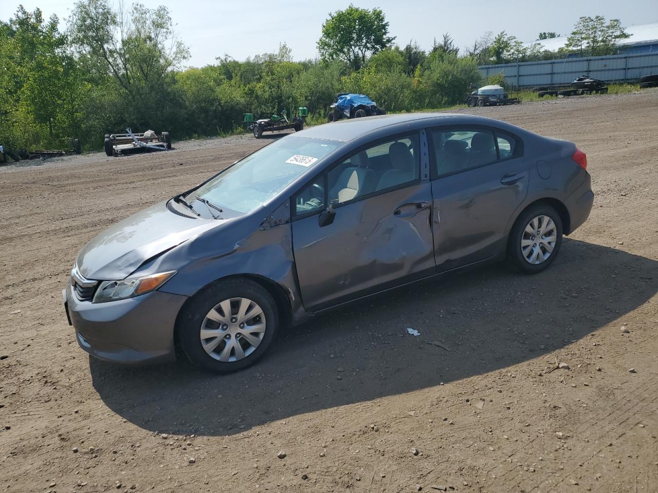 2012 Honda Civic Lx за продажба в Columbia Station, OH - Side