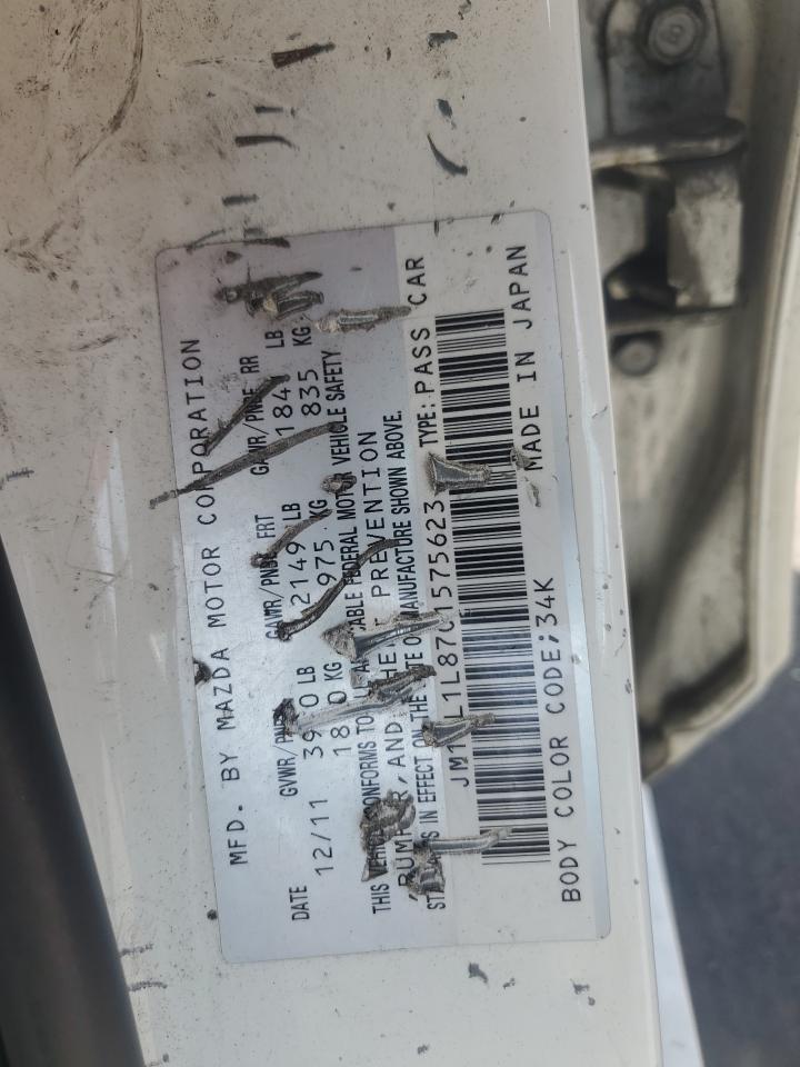 2012 Mazda 3 I VIN: JM1BL1L87C1575623 Lot: 59870765