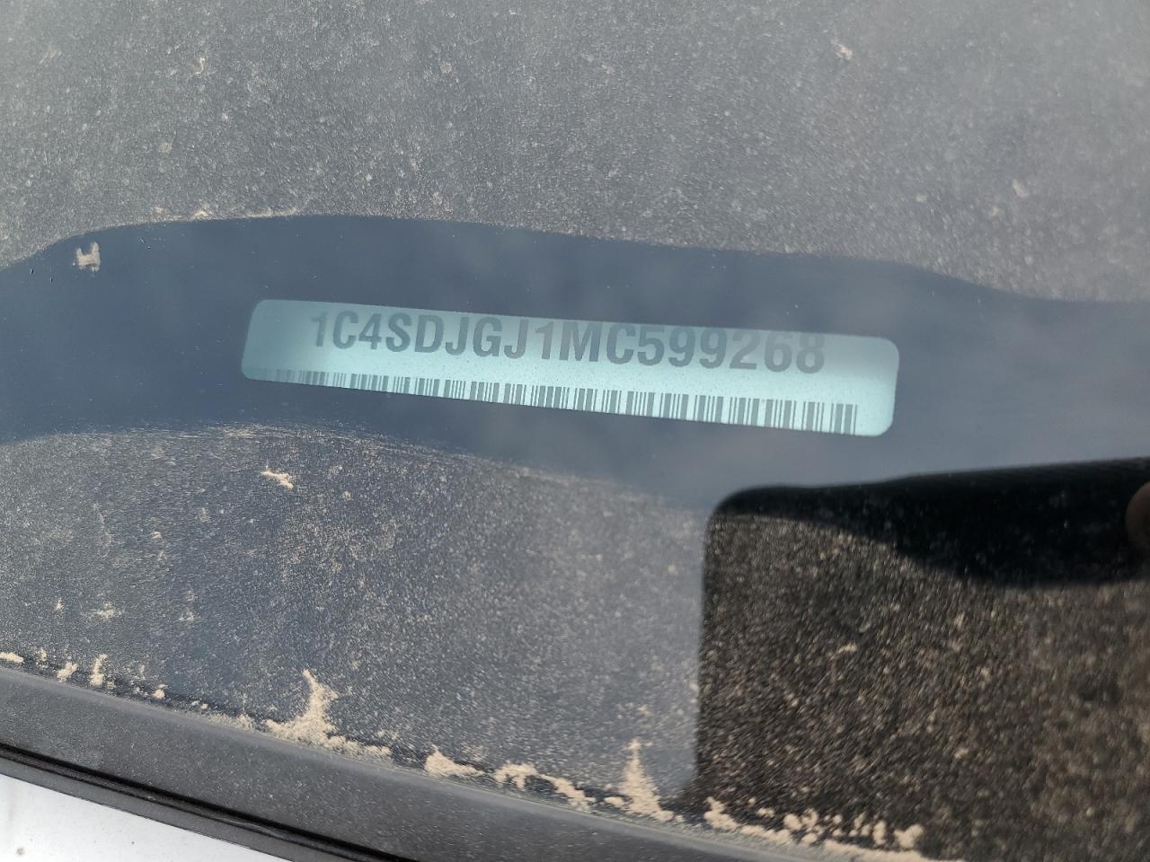 2021 Dodge Durango Srt 392 VIN: 1C4SDJGJ1MC599268 Lot: 60845125