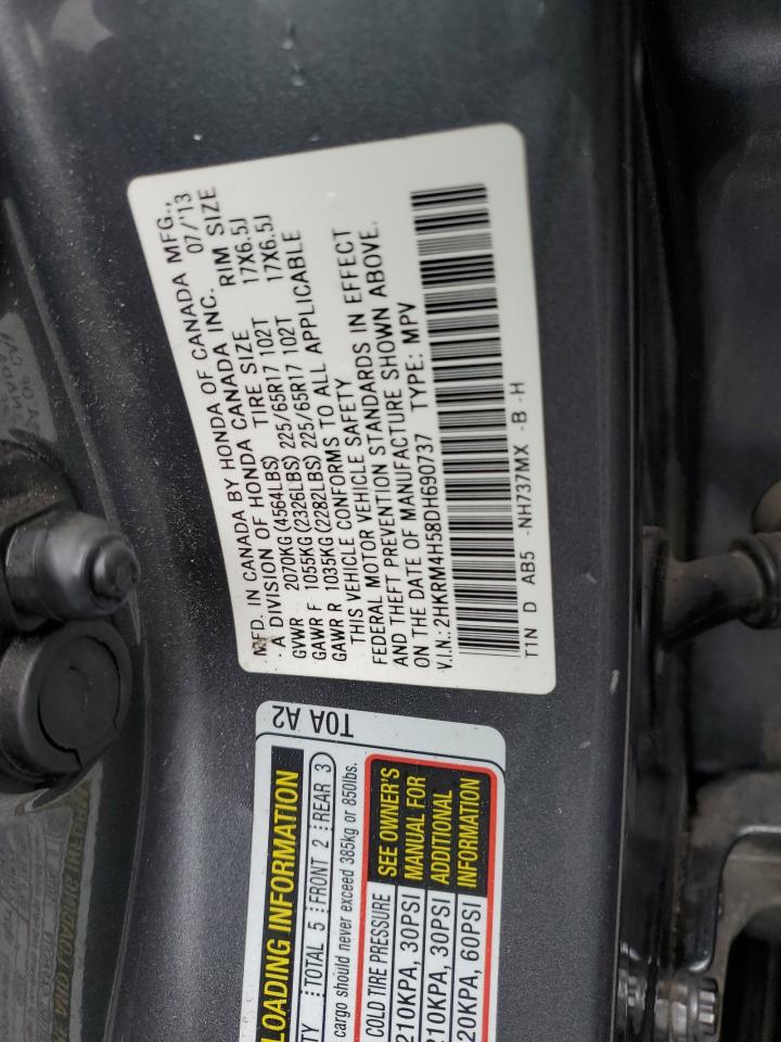 2013 Honda Cr-V Ex VIN: 2HKRM4H58DH690737 Lot: 61362235