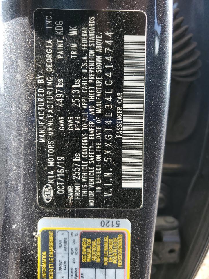 2020 Kia Optima Lx VIN: 5XXGT4L34LG414744 Lot: 62845255