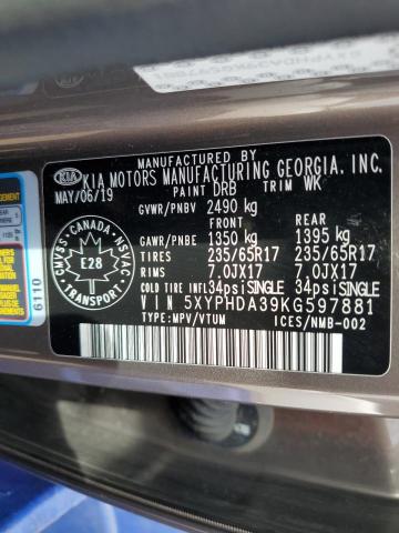 2019 KIA SORENTO EX  