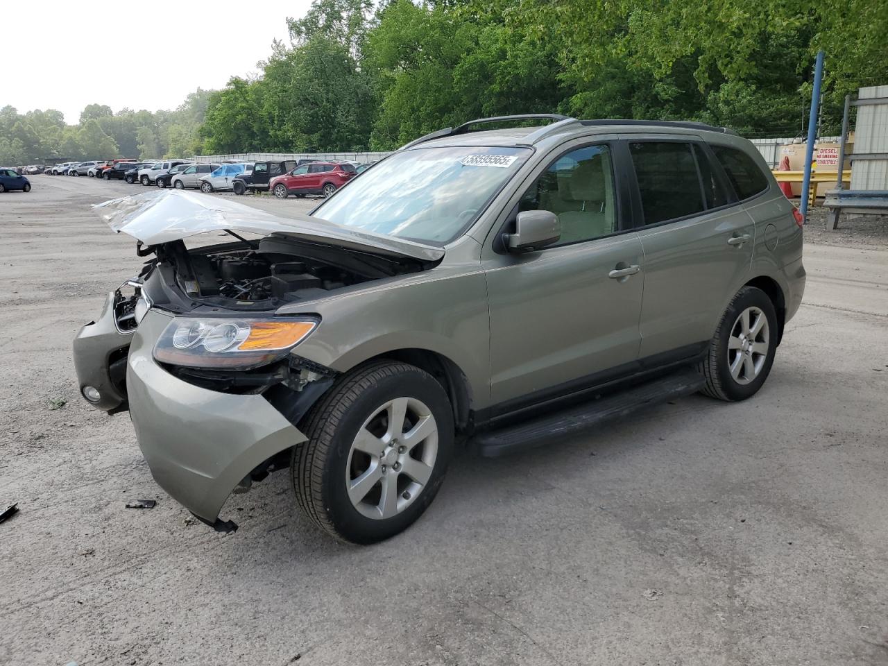 2007 Hyundai Santa Fe Se na sprzedaż w Ellwood City, PA - Front End