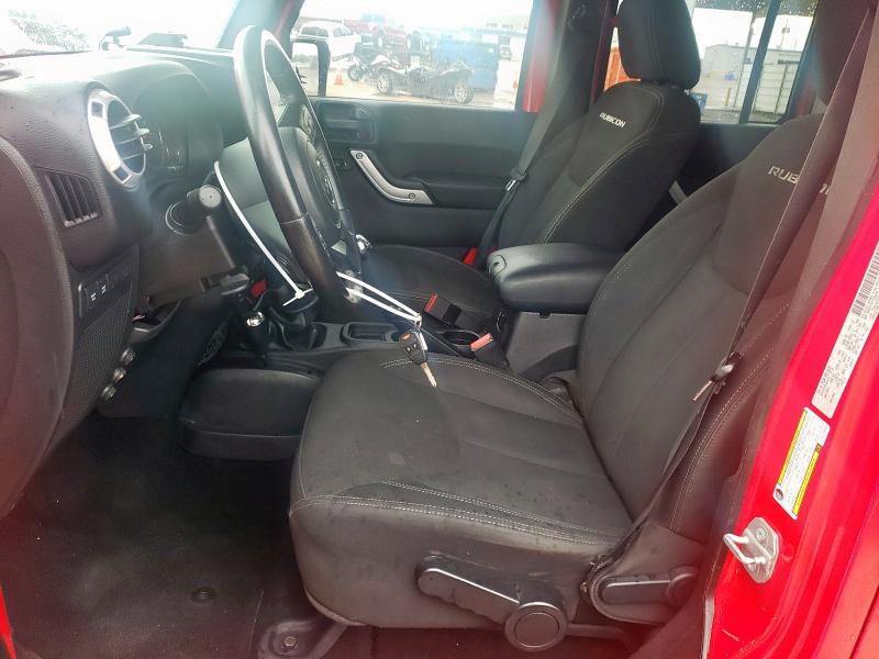 Parquets JEEP WRANGLER 2016 Czerwony