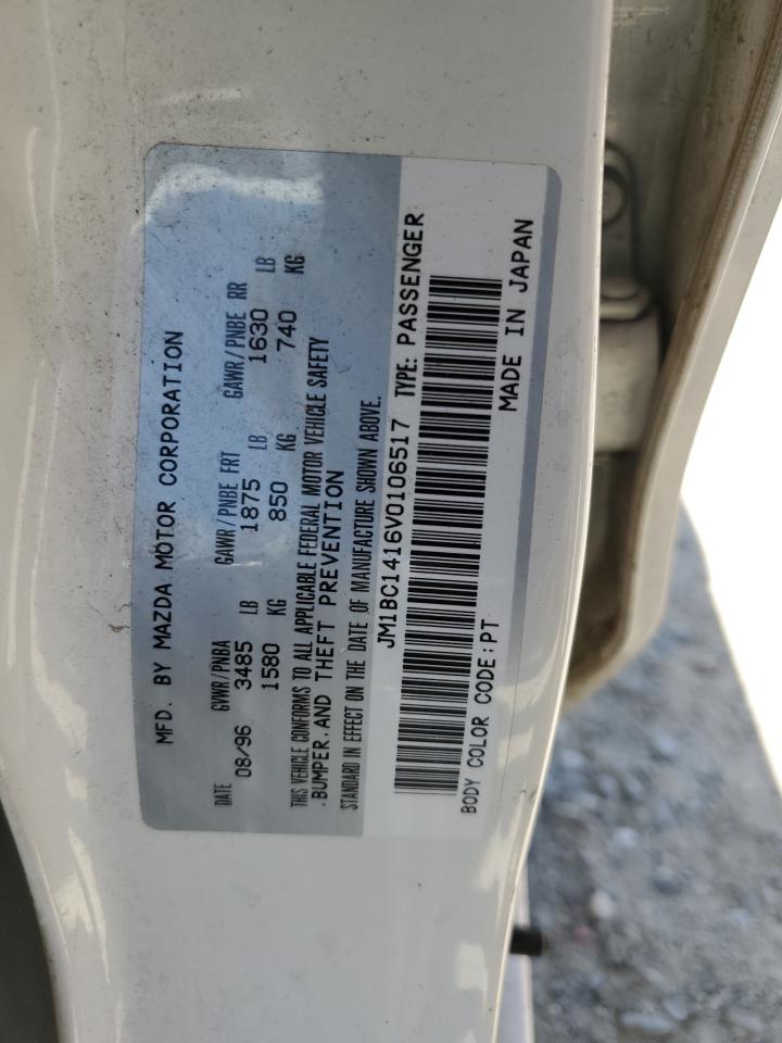 1997 Mazda Protege Dx VIN: JM1BC1416V0106517 Lot: 60680335