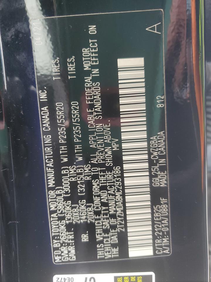 2021 Lexus Rx 350 F Sport VIN: 2T2YZMDA8MC293186 Lot: 61899565