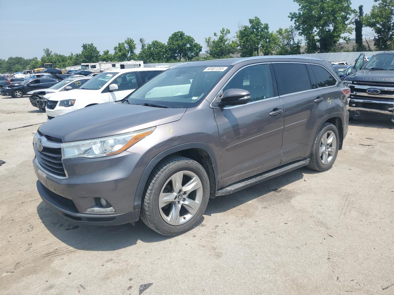 2016 Toyota Highlander Limited na sprzedaż w Bridgeton, MO - Side