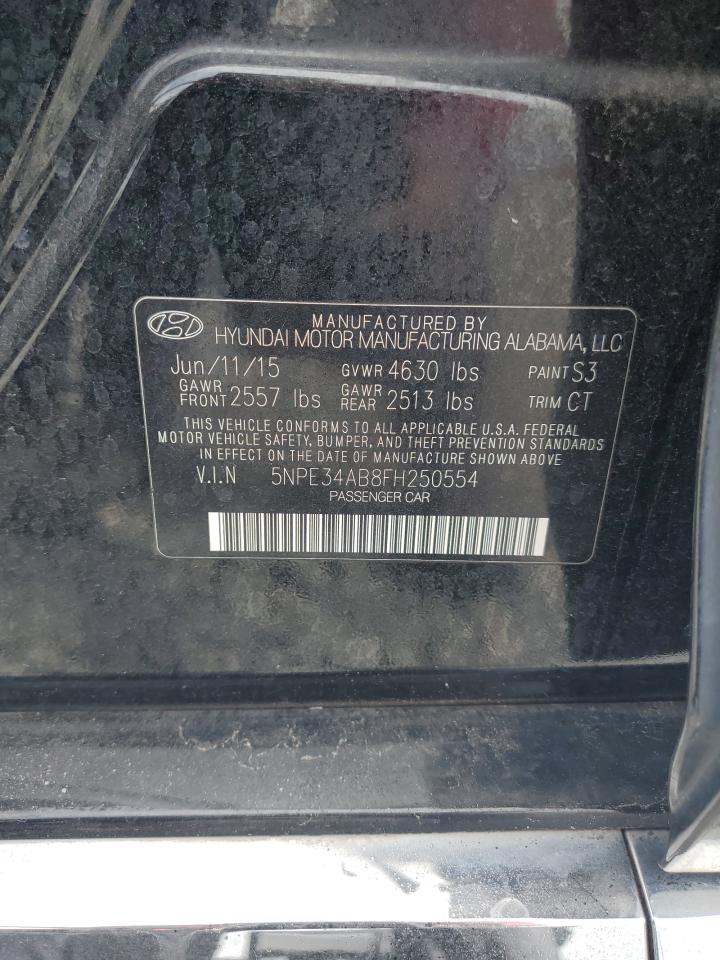 2015 Hyundai Sonata Sport VIN: 5NPE34AB8FH250554 Lot: 62904055