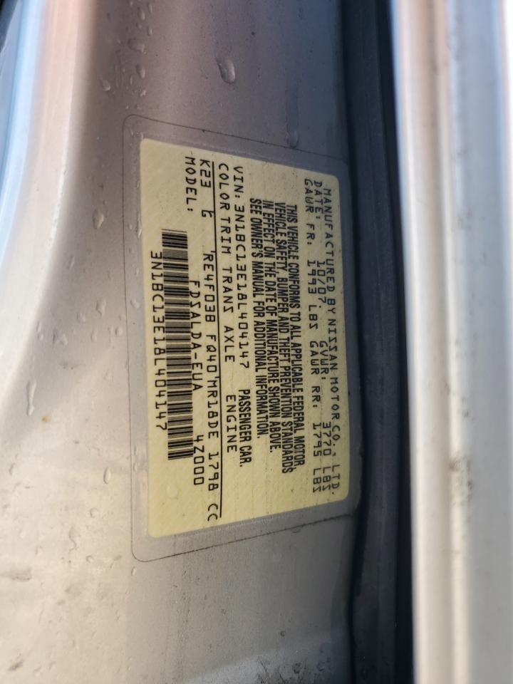 2008 Nissan Versa S VIN: 3N1BC13E18L404147 Lot: 62009055