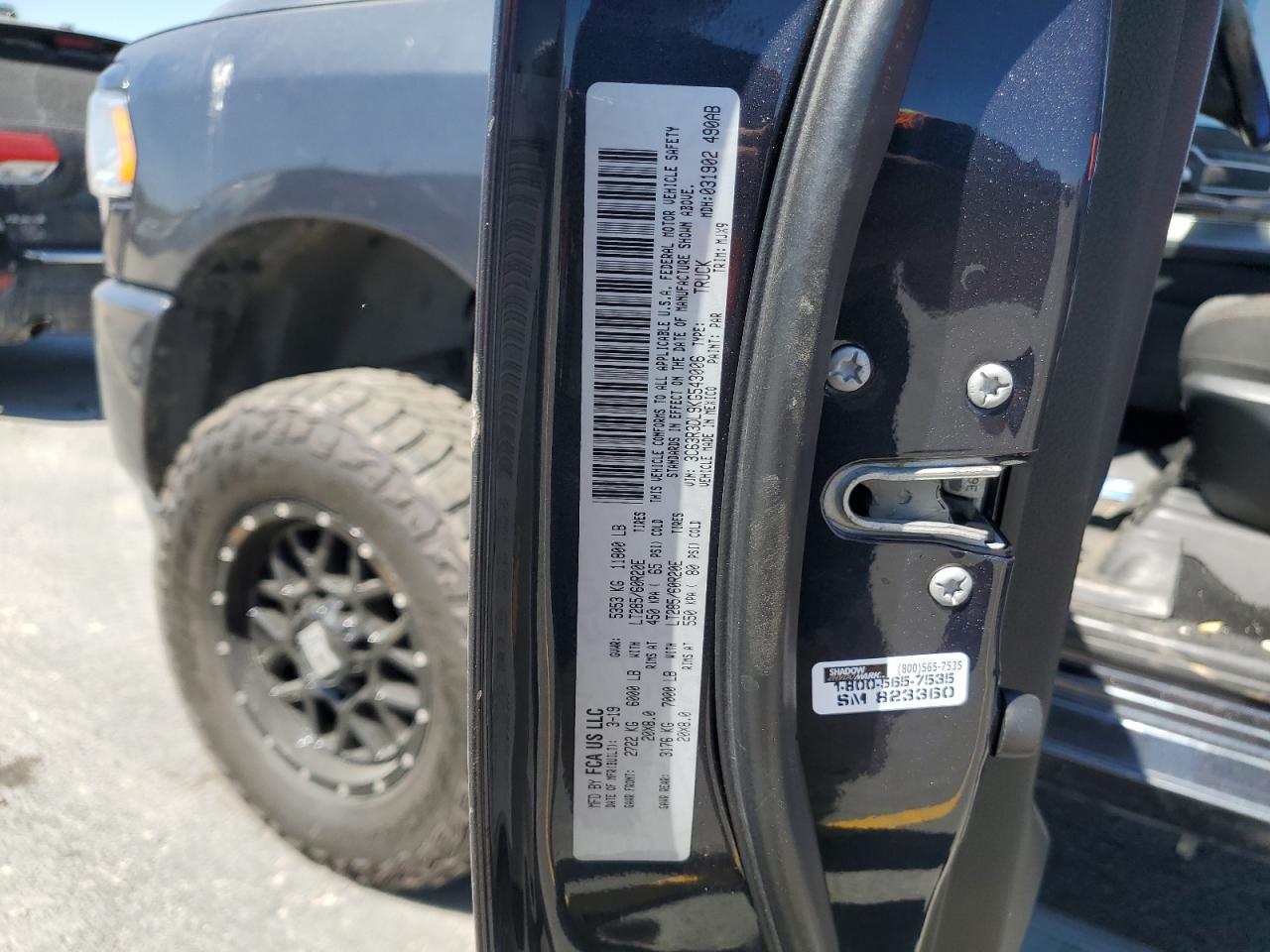 2019 Ram 3500 Big Horn VIN: 3C63R3DL9KG543006 Lot: 60158525