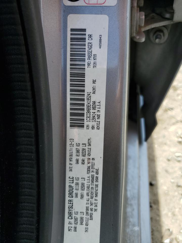 2014 Chrysler 200 Lx VIN: 1C3CCBAB9EN195241 Lot: 62850995