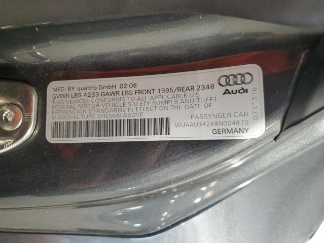 2008 AUDI R8 4.2 QUATTRO  