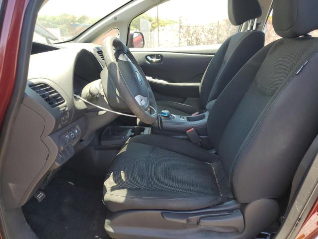  NISSAN LEAF 2017 Maroon