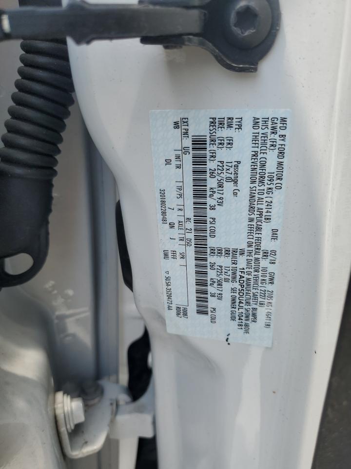 2018 Ford C-Max Titanium VIN: 1FADP5DU4JL104181 Lot: 62087455