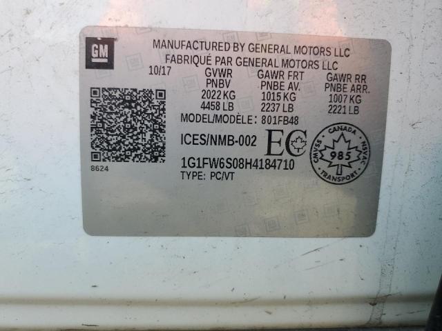 2017 CHEVROLET BOLT EV LT