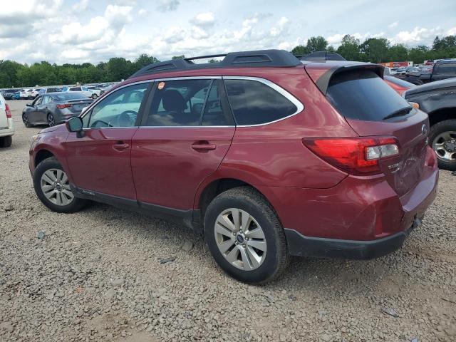  SUBARU OUTBACK 2017 Czerwony