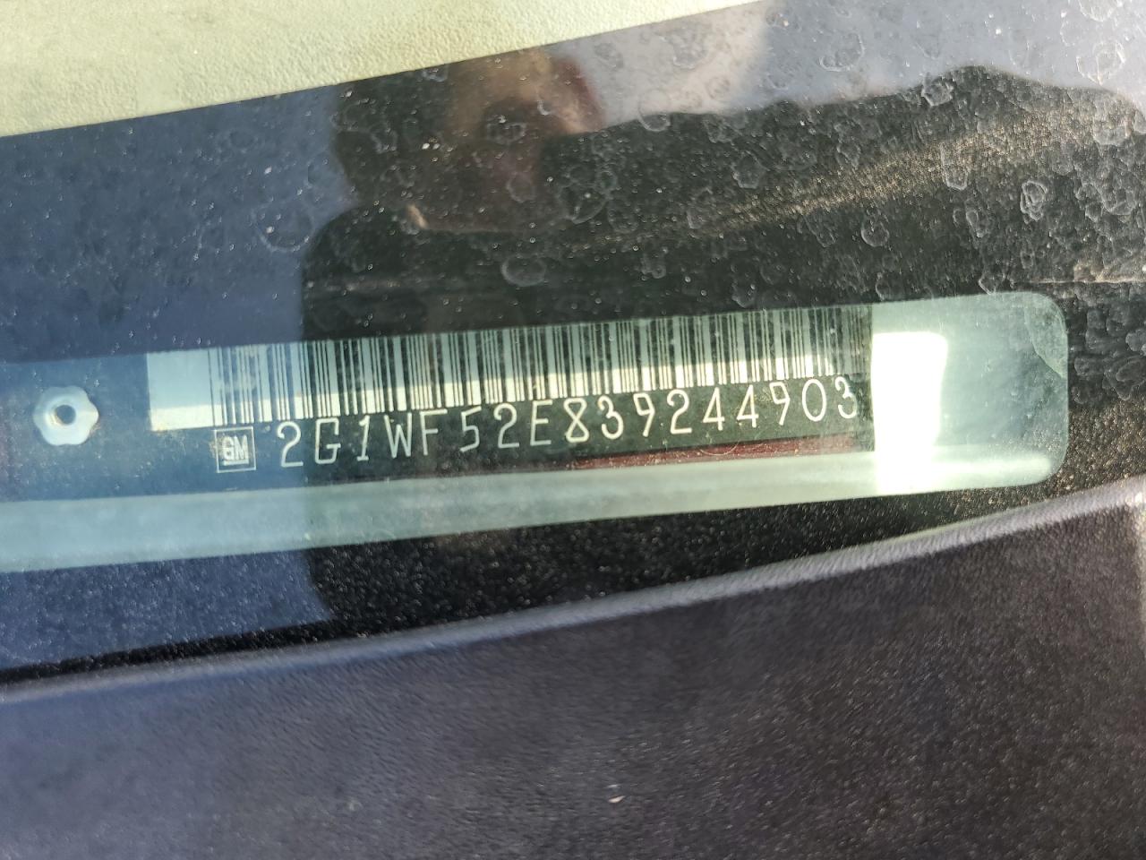 2003 Chevrolet Impala VIN: 2G1WF52E839244903 Lot: 60290895
