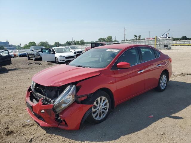  NISSAN SENTRA 2018 Czerwony