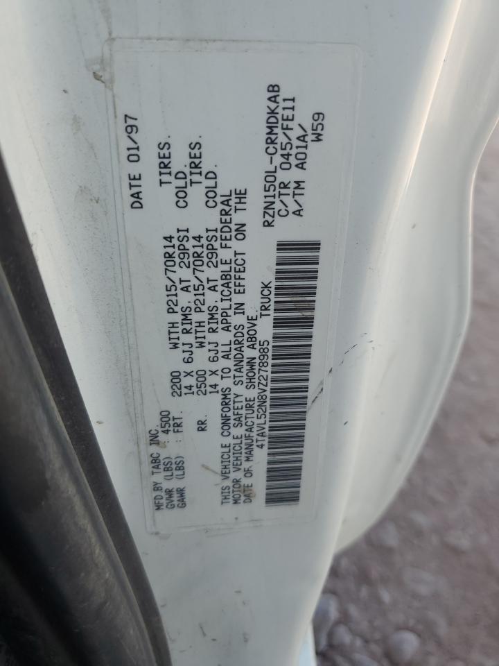 1997 Toyota Tacoma Xtracab VIN: 4TAVL52N8VZ278985 Lot: 62579175