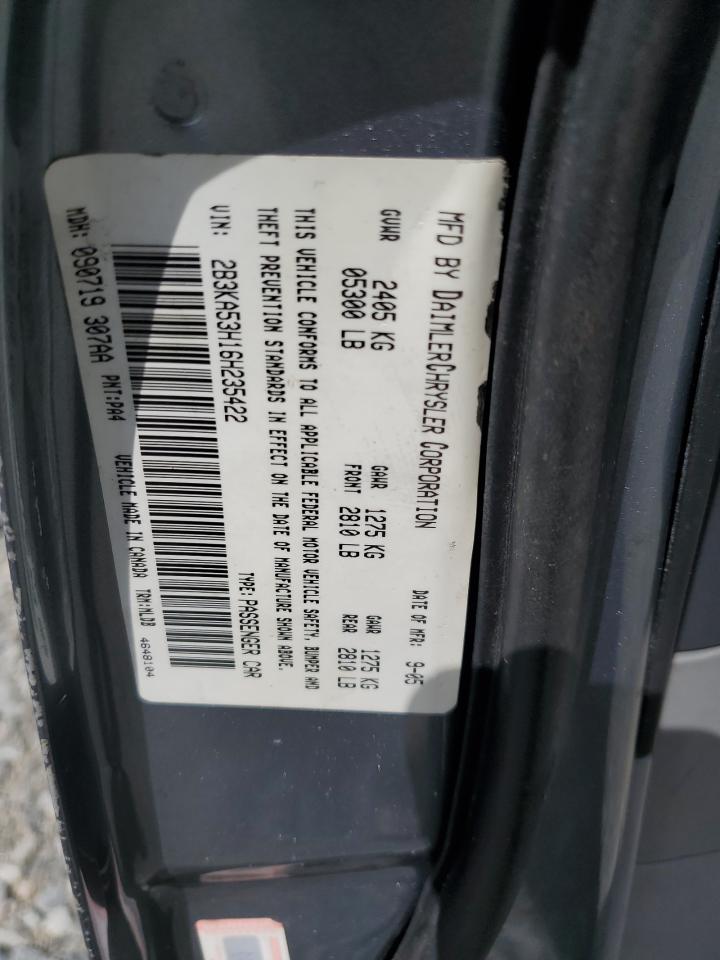2006 Dodge Charger R/T VIN: 2B3KA53H16H235422 Lot: 61065335