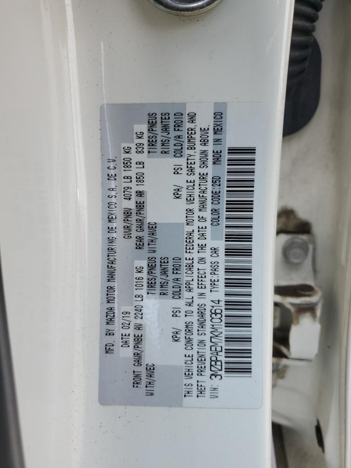2019 Mazda 3 Premium VIN: 3MZBPAEM7KM103614 Lot: 63087785