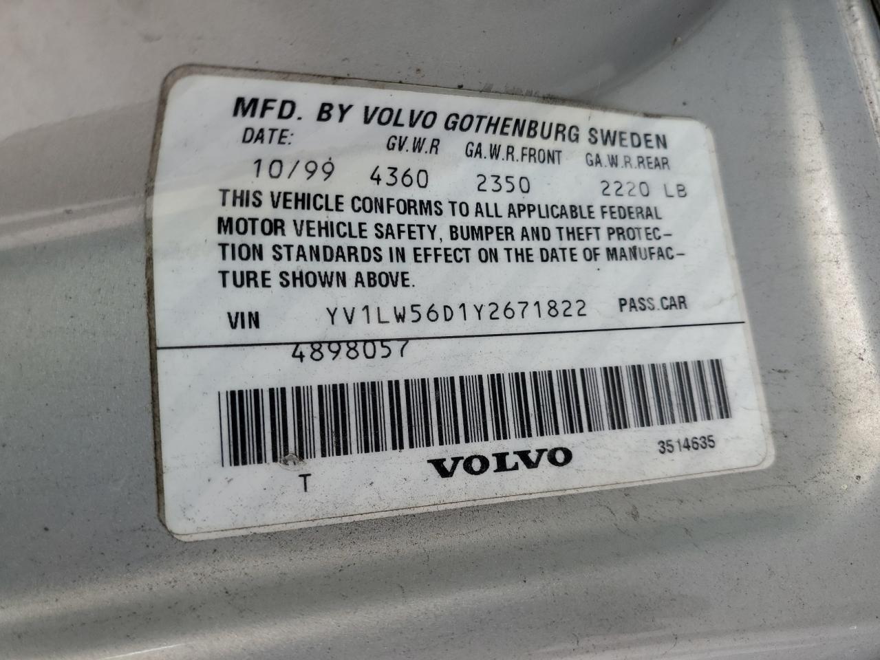 2000 Volvo V70 Glt VIN: YV1LW56D1Y2671822 Lot: 60881205