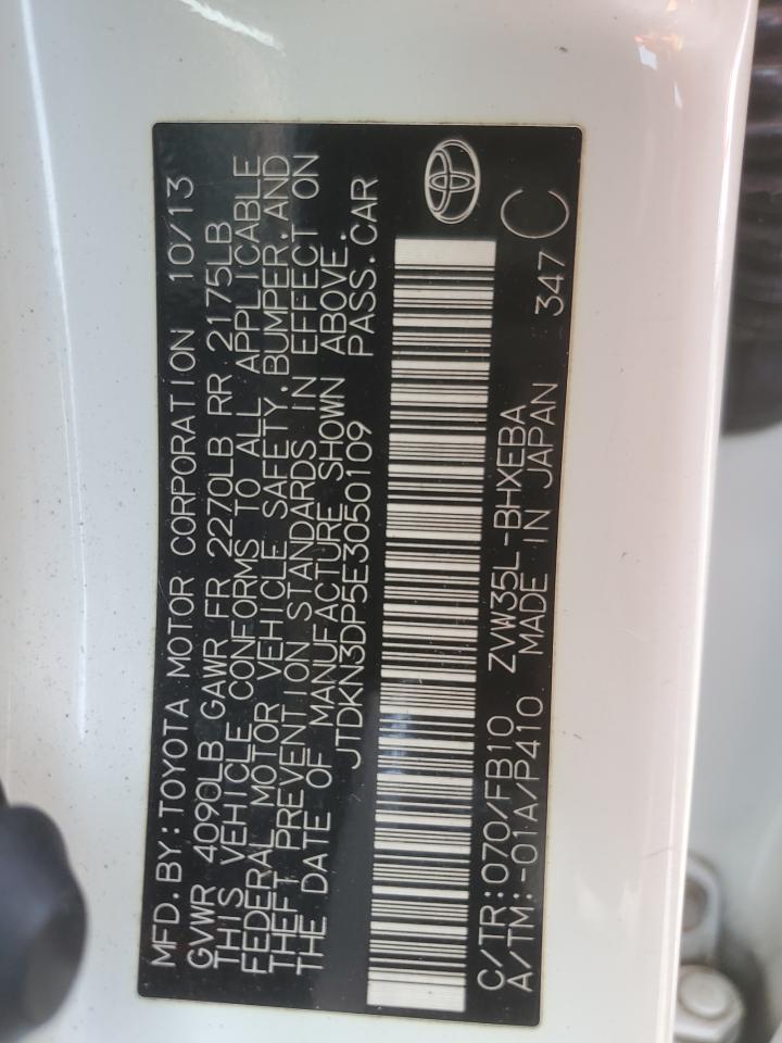 2014 Toyota Prius Plug-In VIN: JTDKN3DP5E3050109 Lot: 60125645