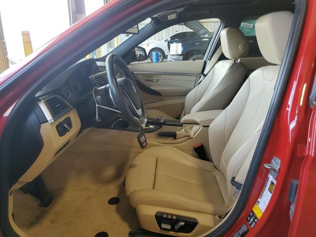 BMW 3 SERIES 2016 Czerwony