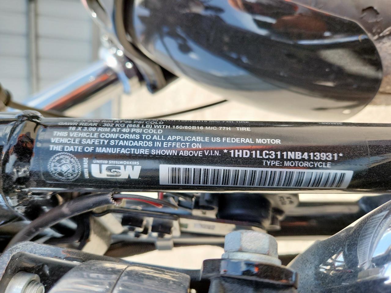 2022 Harley-Davidson Xl1200 X VIN: 1HD1LC311NB413931 Lot: 60807325