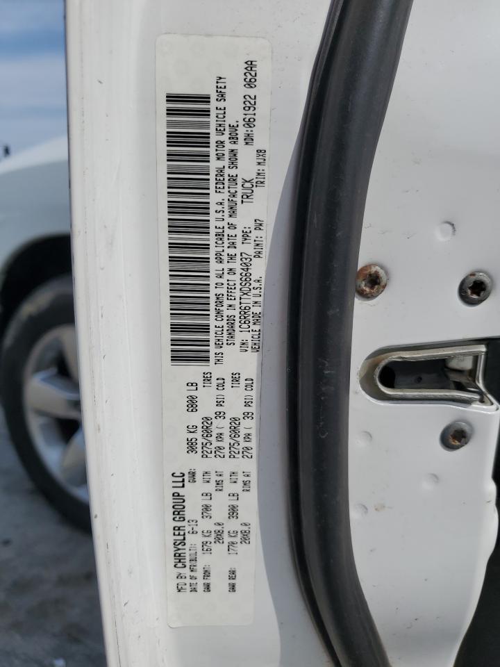 2013 Ram 1500 Slt VIN: 1C6RR6TTXDS664037 Lot: 59222995