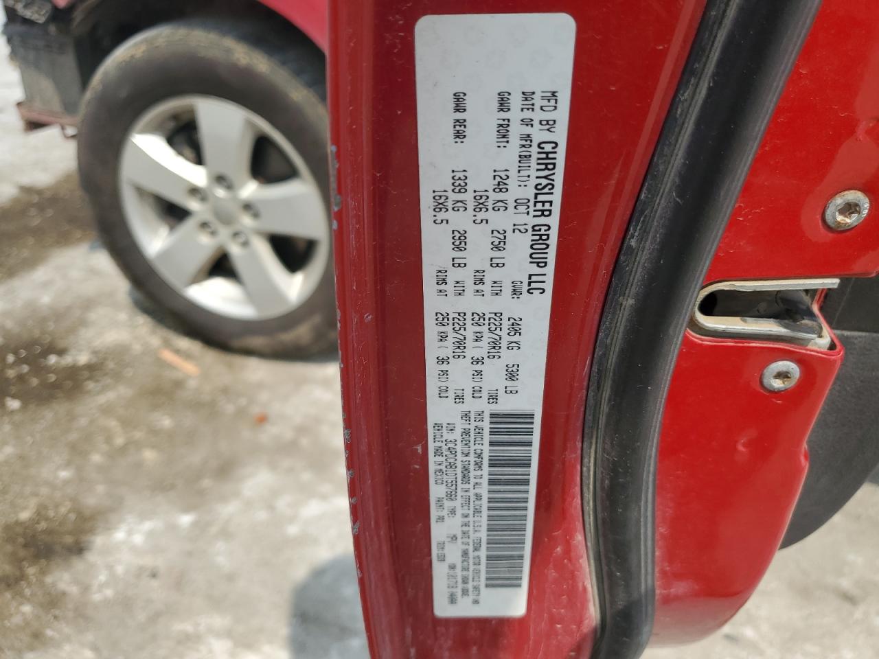 2013 Dodge Journey Se VIN: 3C4PDCAB1DT557660 Lot: 59349225