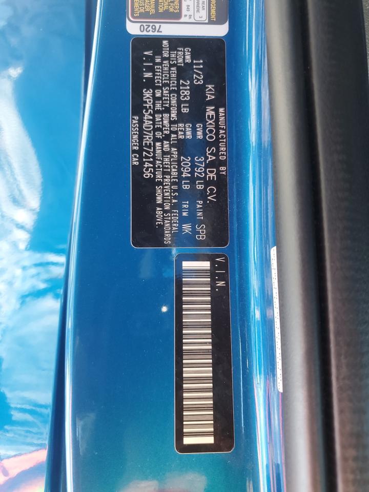 KIA FORTE 2024 VIN 3KPF54AD7RE721456 photo 12