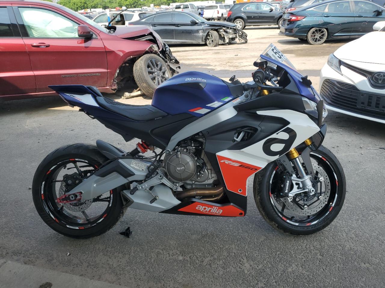 2024 Aprilia Rs 660 blue null gas ZD4KSUG00RS002207 photo #1