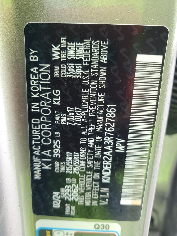 2024 Kia Seltos Ex VIN: KNDER2AA3R7627861 Lot: 63004055