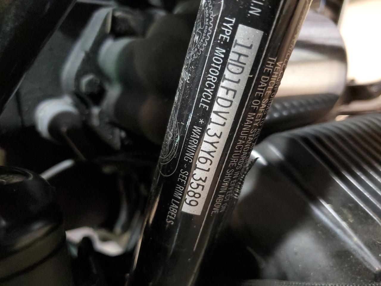 2000 Harley-Davidson Flhr VIN: 1HD1FDV13YY613589 Lot: 61662815
