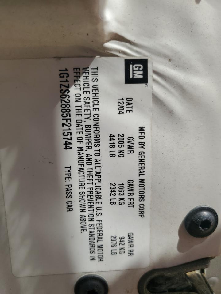 2005 Chevrolet Malibu Maxx VIN: 1G1ZS62885F215744 Lot: 58025175