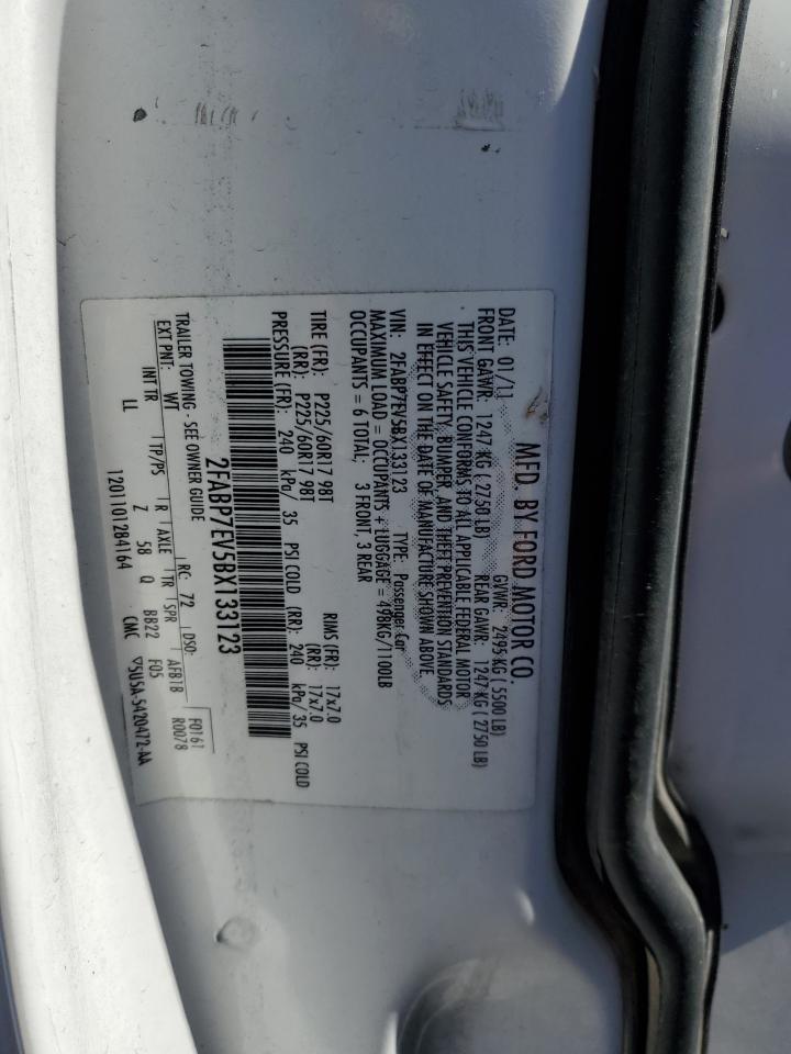 2011 Ford Crown Victoria Lx VIN: 2FABP7EV5BX133123 Lot: 61694065