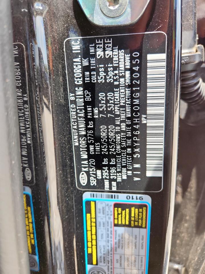 2021 Kia Telluride S VIN: 5XYP64HC0MG120450 Lot: 60787135