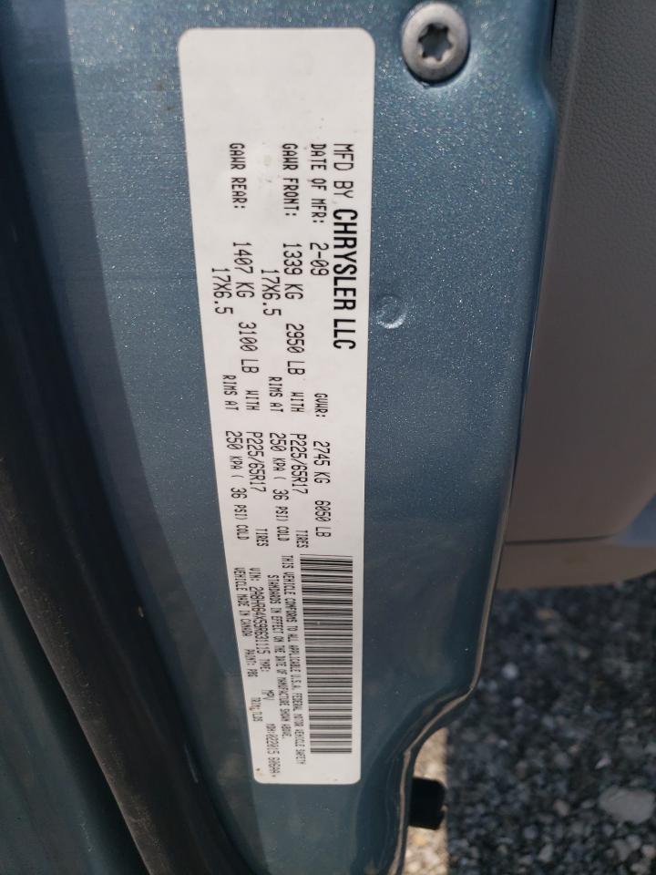 2009 Chrysler Town & Country Limited VIN: 2A8HR64X59R631115 Lot: 62314605