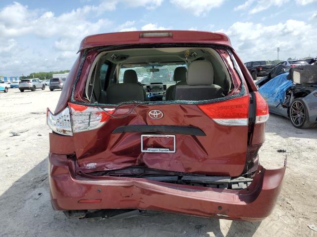  TOYOTA SIENNA 2012 Burgundy