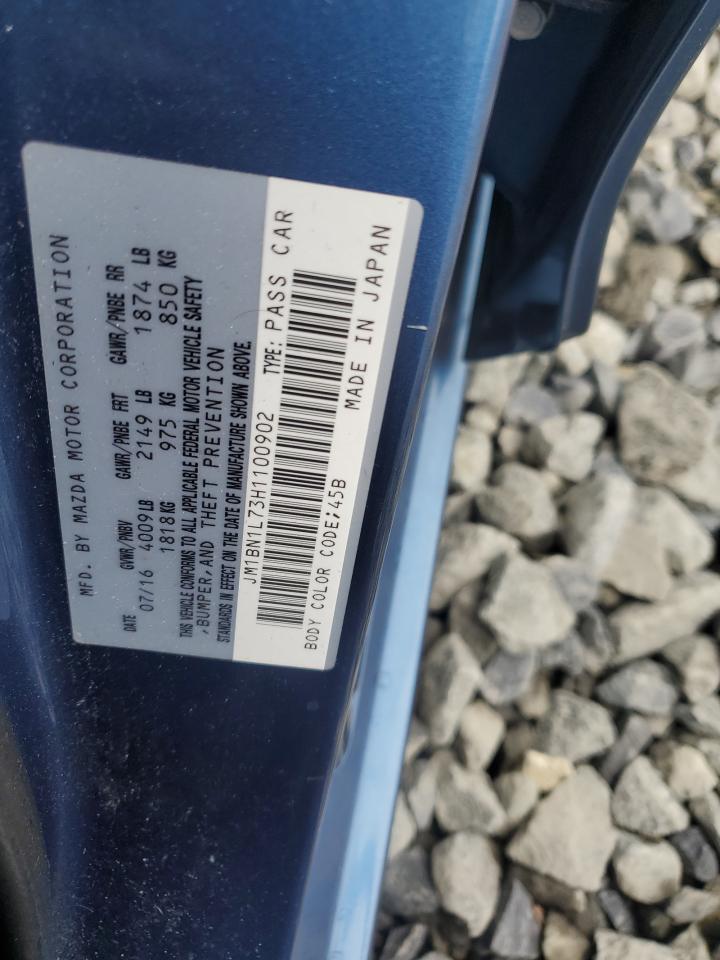 2017 Mazda 3 Touring VIN: JM1BN1L73H1100902 Lot: 61290375