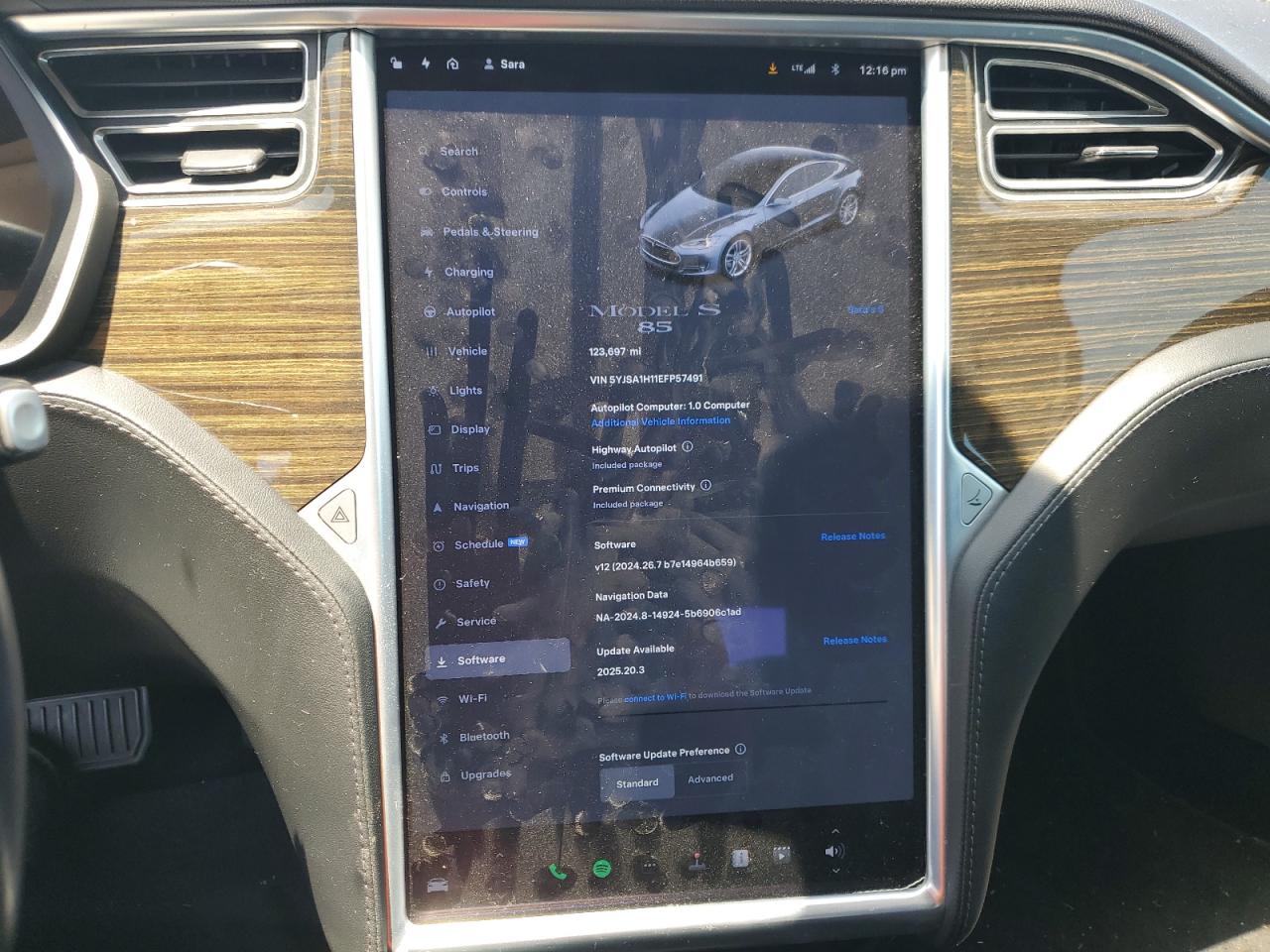2014 Tesla Model S VIN: 5YJSA1H11EFP57491 Lot: 61332585