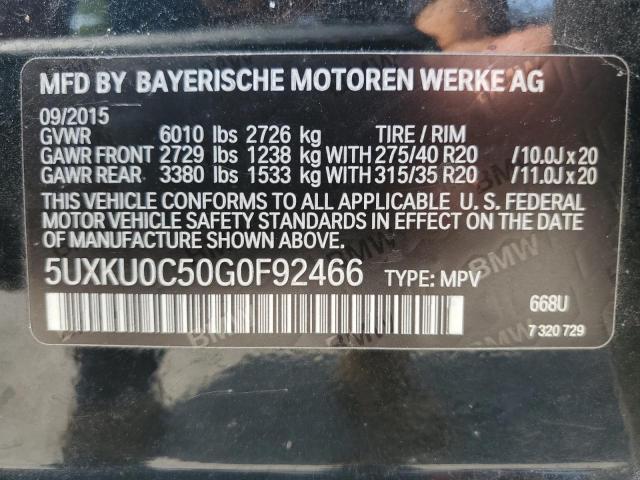 2016 BMW X6 SDRIVE35I  