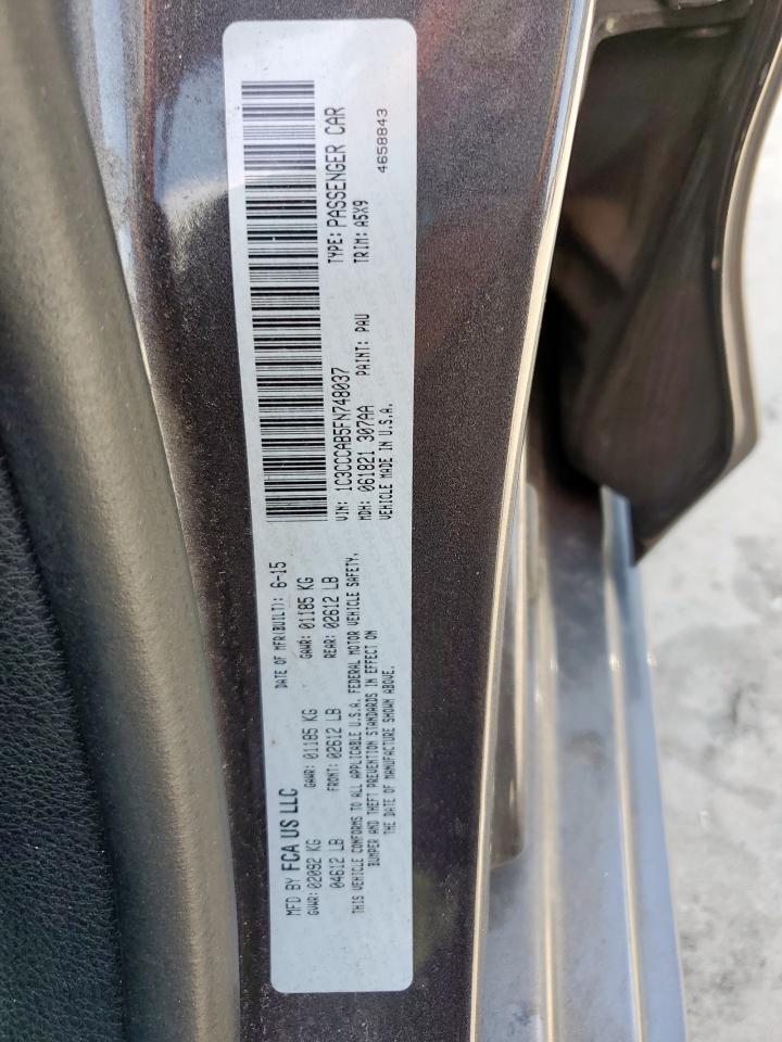 2015 Chrysler 200 Limited VIN: 1C3CCCAB5FN748037 Lot: 61816445