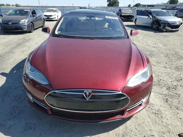 Hatchbacks TESLA MODEL S 2012 Burgundy
