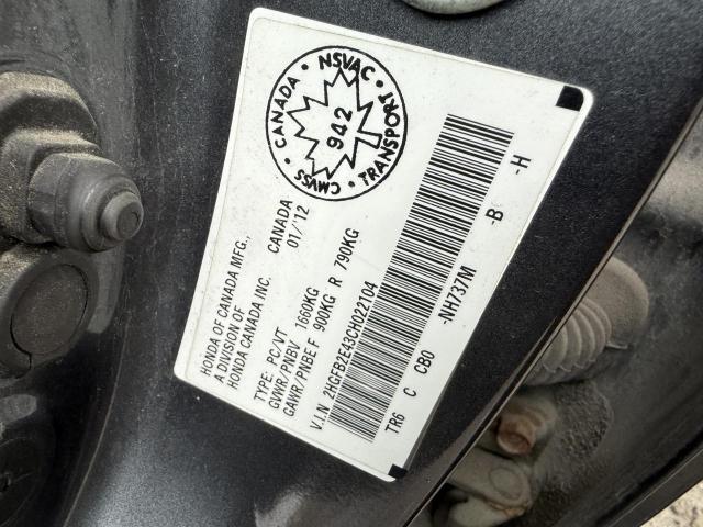 2012 HONDA CIVIC LX  