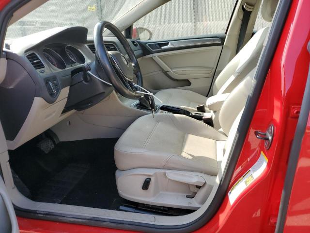 Hatchbacks VOLKSWAGEN GOLF 2015 Czerwony